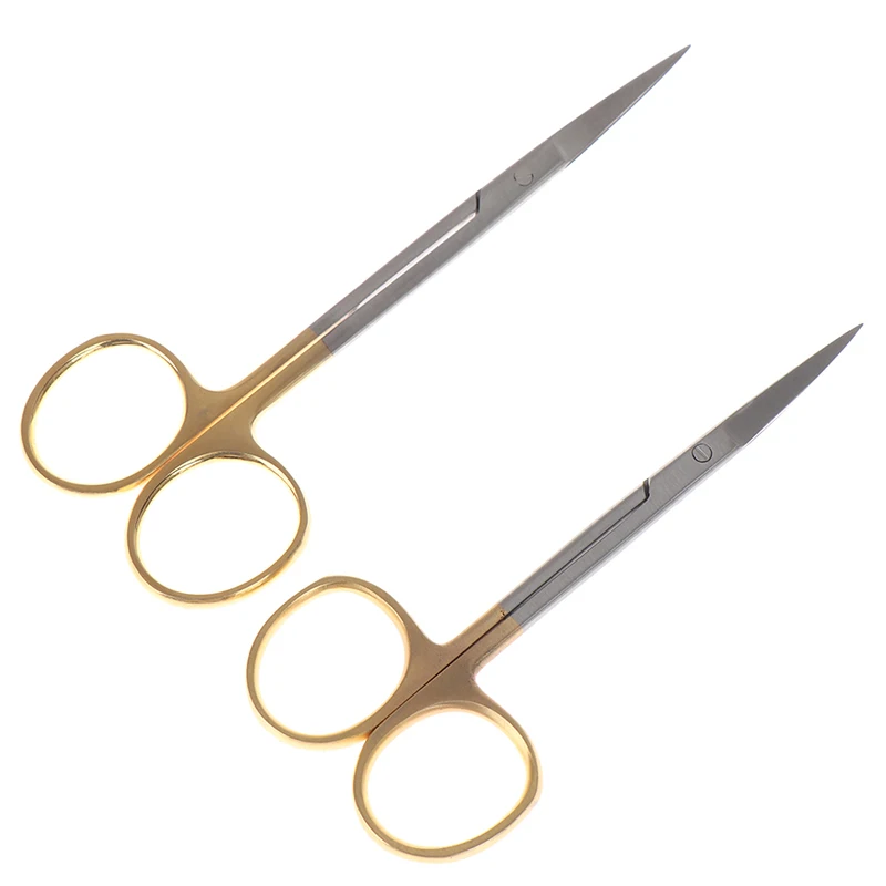 Stainless steel Dental Surgical Eye Double Eyelid Scissors Beauty Scissors Cut Tissue Scissors 12*4.5cm 6