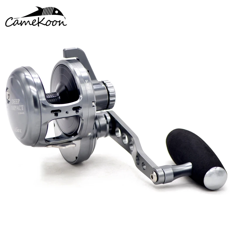 CAMEKOON 지그 낚시 릴 30KG 파워 드래그 9+2 베어링 알루미늄 CNC 가공 바닷물 트롤링 코일 대용량 릴