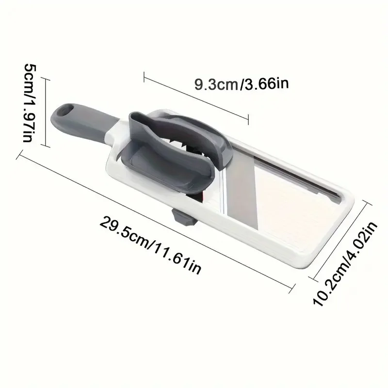 Rebanador de verduras de mano con hoja ajustable de acero inoxidable, cortador de frutas y verduras para patatas, limones, utensilio de cocina