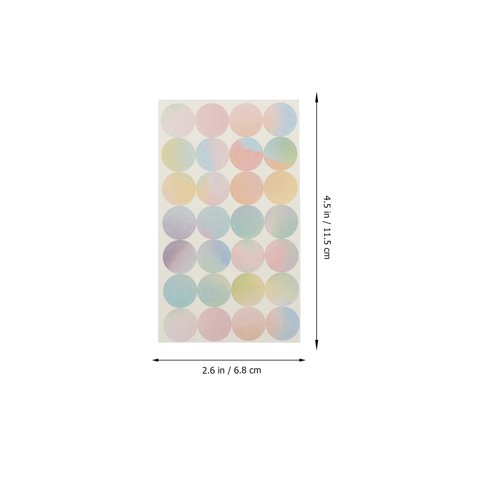 16매 간편하게 붙이는 구멍 보강 스티커, 헐렁한 종이 구멍 보수 및 강화, 바인더 구멍 라벨, 공예용