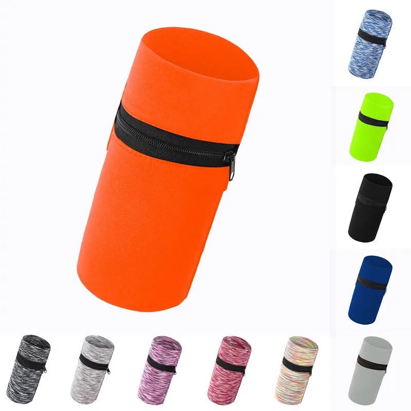1개 야외 피트니스 러닝 손목 가방 야간 러닝 스포츠 고탄력 손목 보호대 팔 가방 키폰 수납