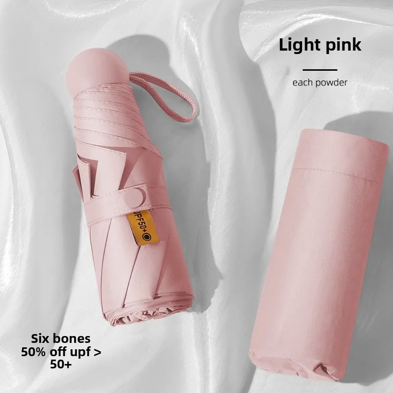 Compact Folding Umbrella with Advanced Sunshade and UV Protection