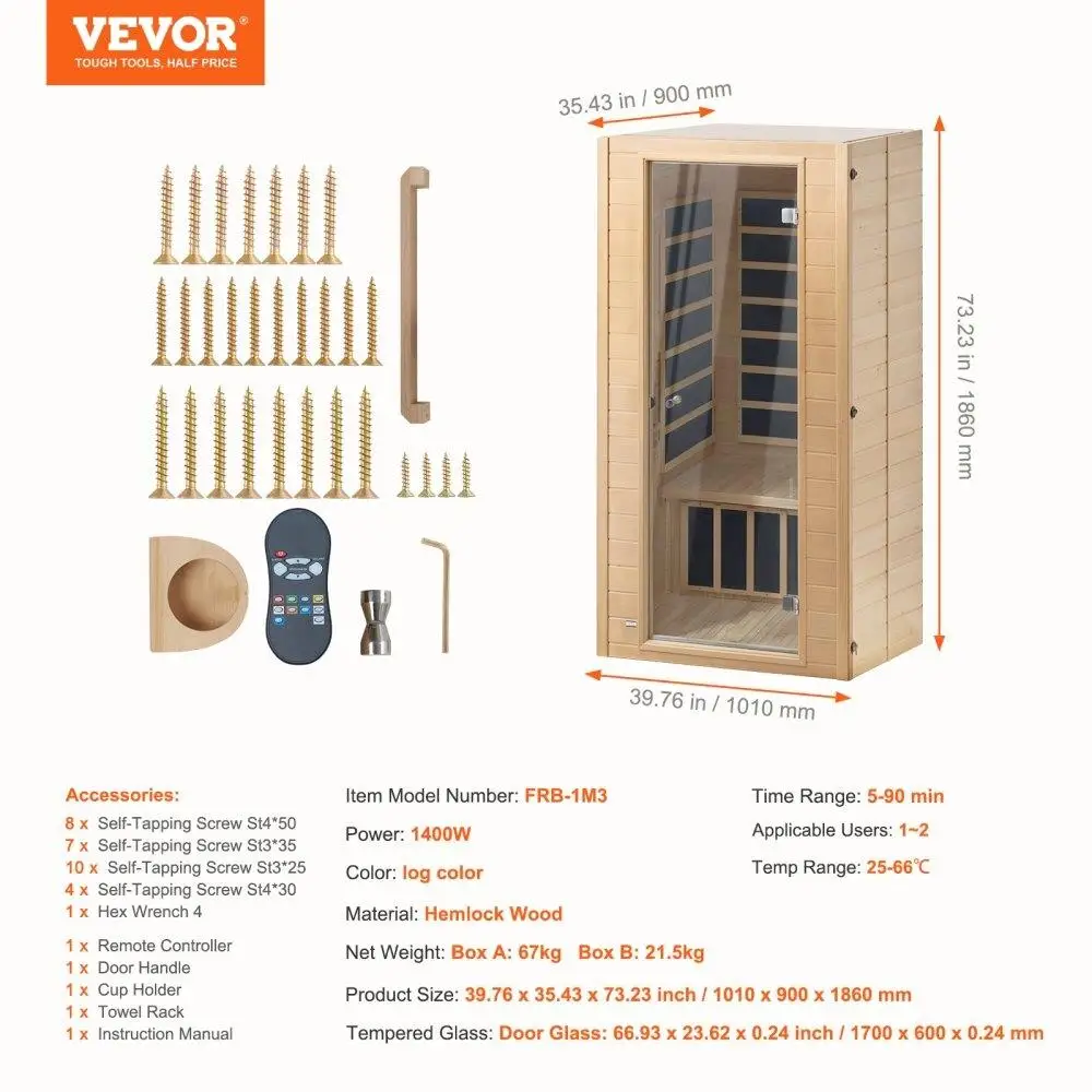 Compact Infrared Sauna Room 5