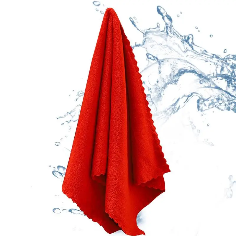 

Soft Absorbent Red Bath Towel 35x75cm Coral Fleece Face Towel Quick Dry Hand Towel For Women Engagement Wedding Birthday Gift