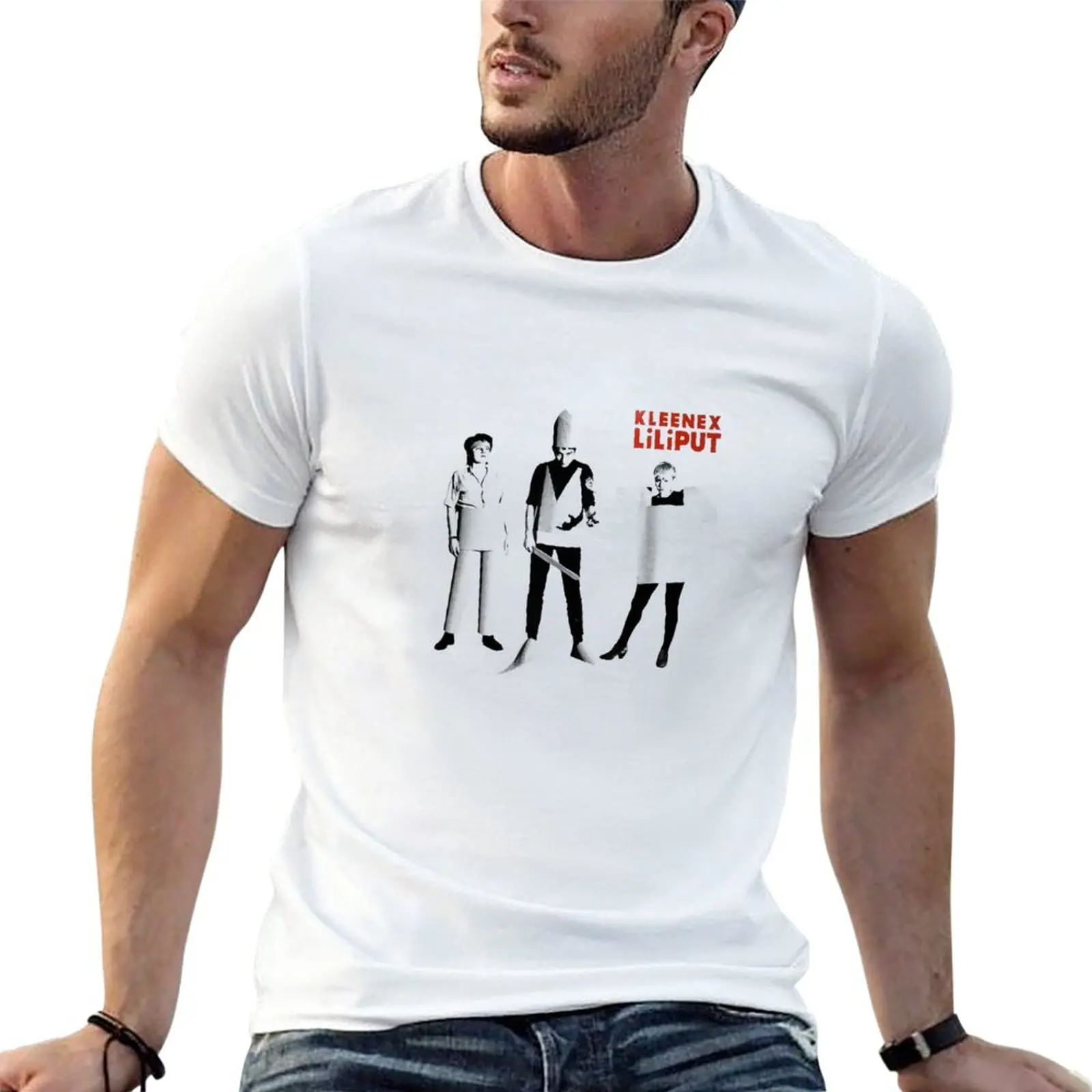 Nuova Stampa Della Fascia Kleenex/ Liliput. T-Shirt Ragazzi Magliette Grafiche T-Shirt Ad Asciugatura Rapida T-Shirt Uomo Uomo Magliette Grafiche