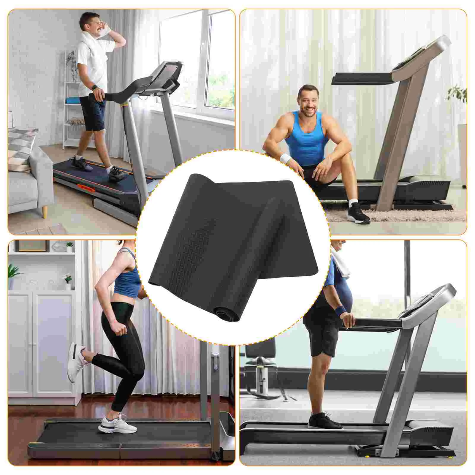 Treadmill Soundproof Pad Rubber Silent Anti Vibration Mats for Fitness Home Use Workout Accessories Yoga Mat