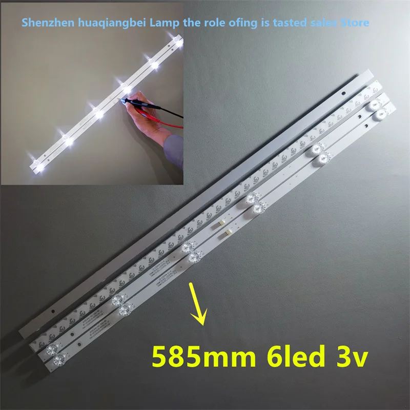 

FOR Changhong LED32A4060 32D3700I RF-AC320E30-0601S-05 A 585MM 6LED 3V 32inch use 100%new LCD TV backlight bar