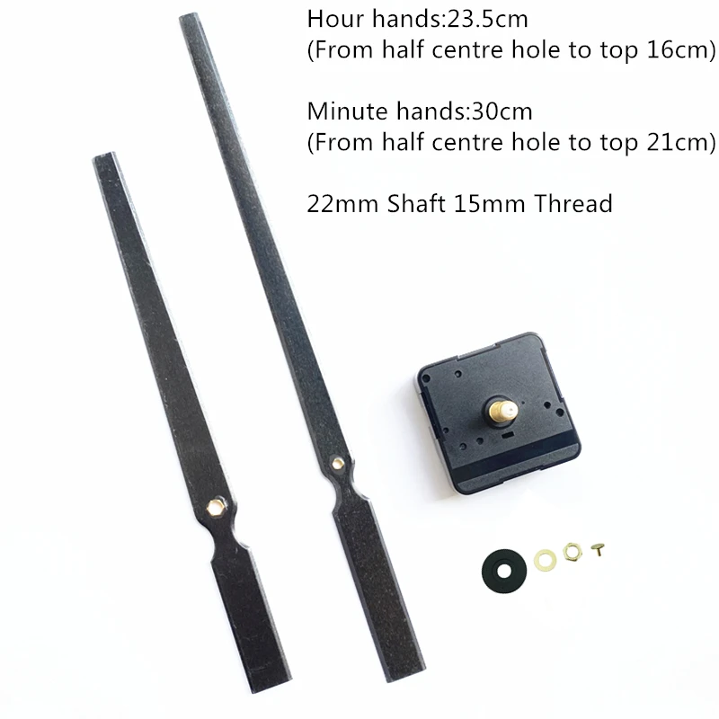 10 세트 높은 토크 22MM 샤프트 벽시계 메커니즘 DIY 금속 손 석영 시계 운동 키트 수리