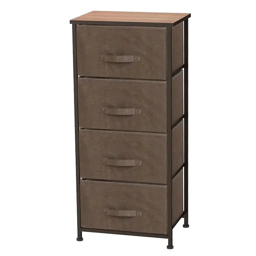 

Home Basics 4 Drawer Storage Organizer, Brown