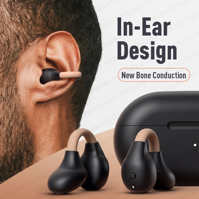 Ambie-auriculares inalámbricos con Bluetooth, cascos deportivos  impermeables IPX5, conducción ósea de la oreja, tipo pendiente - AliExpress