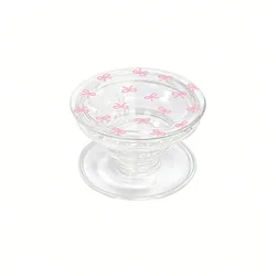 Charming Daisy Bowknot & Strawberry Cherry Transparent Phone Stand Griptok (3)