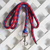 16mm 2m 2.5m 3m 4m thick braided horse rope with thick silver alloy large hook pet rope four-strand weave 4