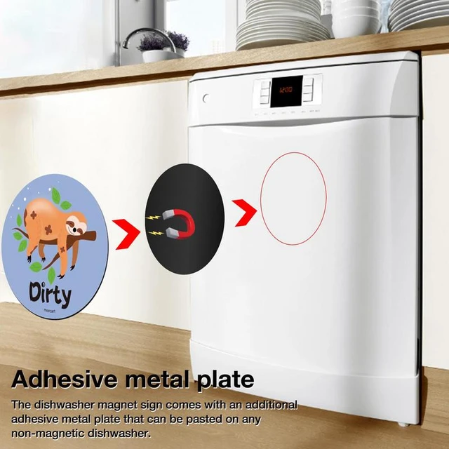 Creative Dishwasher Magnet Clean Dirty Sign Non-Scratching Strong Magnet 2  Double-sided Dirty Clean Dishwasher Magnet Cover - AliExpress