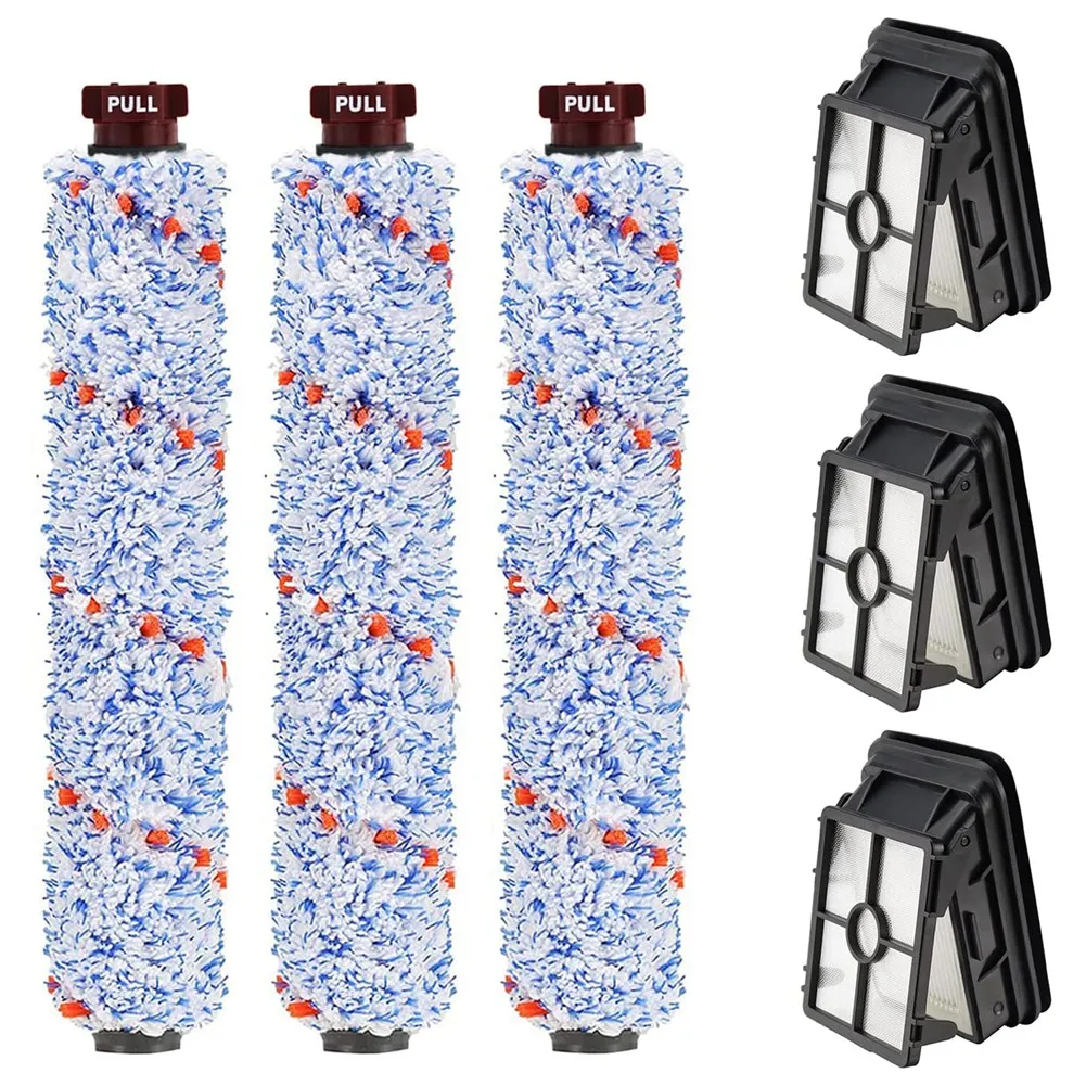 Accessori Per Bissell Crosswave 3-In-1 Cleaner 3-Pack Rullo Spazzola Multi-Superficie E Filtro 1866 1785 2305 2306 1926
