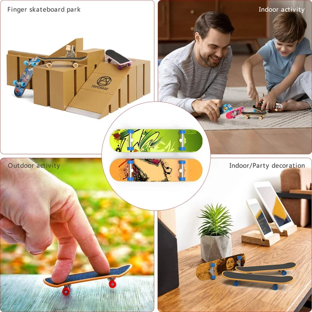 High Quality Cute Party Favor Kids Children Mini Finger Board Fingerboard Alloy Skate Boarding Toys Gift Random 3