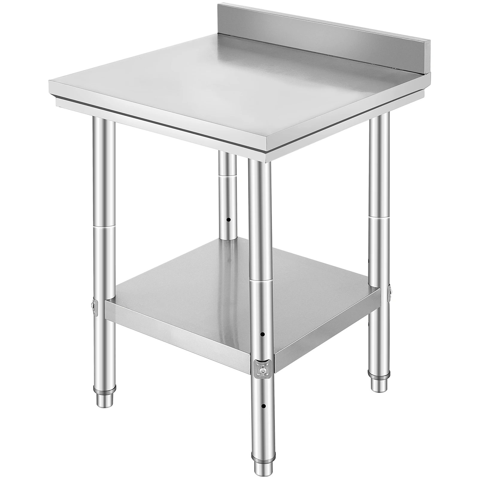 Multi layer storage rack SucceBuy kitchen work bench commercial catering table worktable with undershelf stainless steel 330LBS 286LBS restaurant garage
