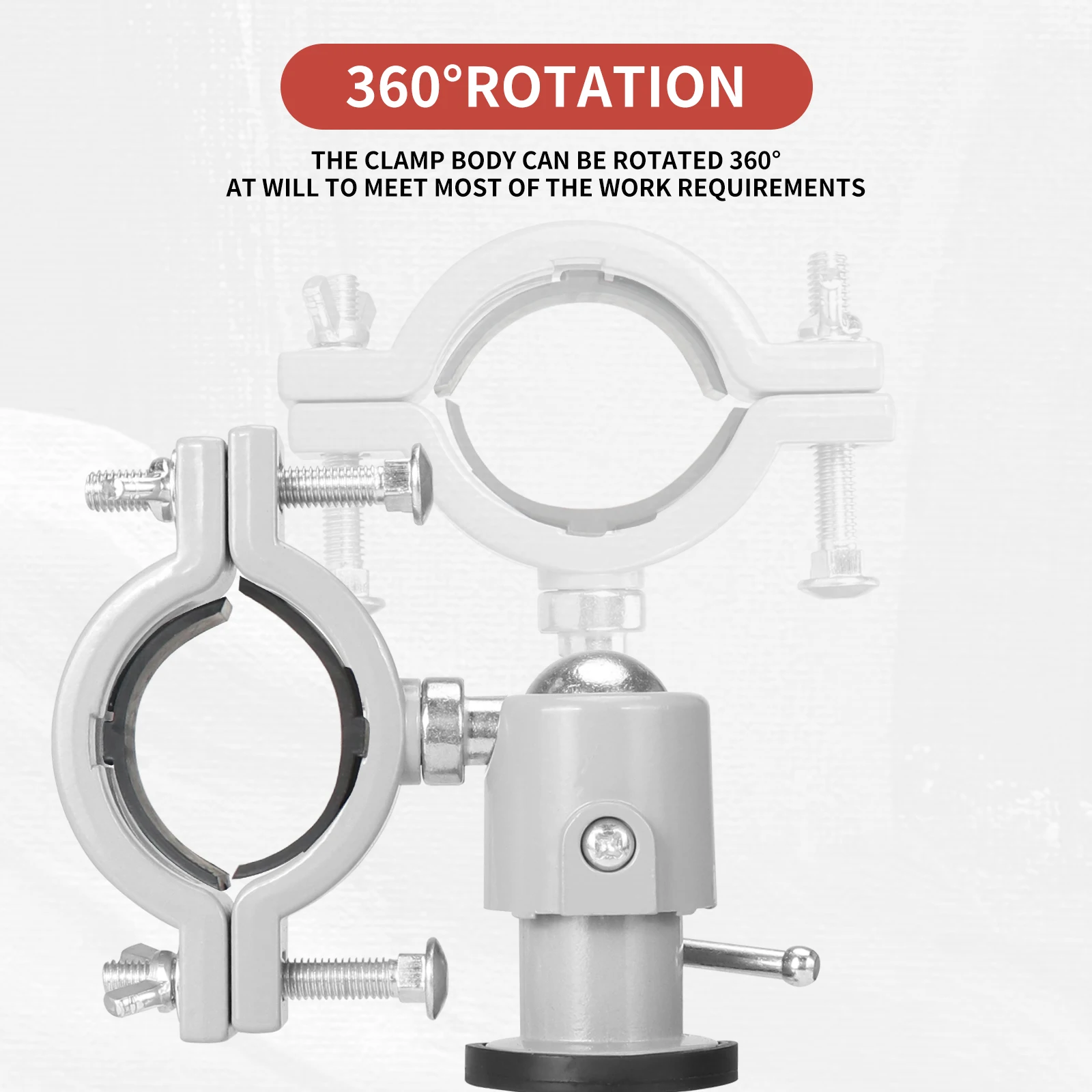 SI FANG 360-Grad-drehbarer Tischschraubstock zum Anklemmen, Schleiferhalter, elektrische Bohrmaschine, Ständer, Halterung, Werkzeugmaschinenzubehör, Tischklemme – Detail 4