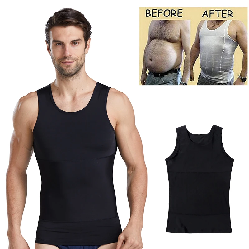 

Men's Slimming Body Shapewear Men Tummy Control Corset Vest Breathable Compression Abdomen Tummy Belly Control Tank Top