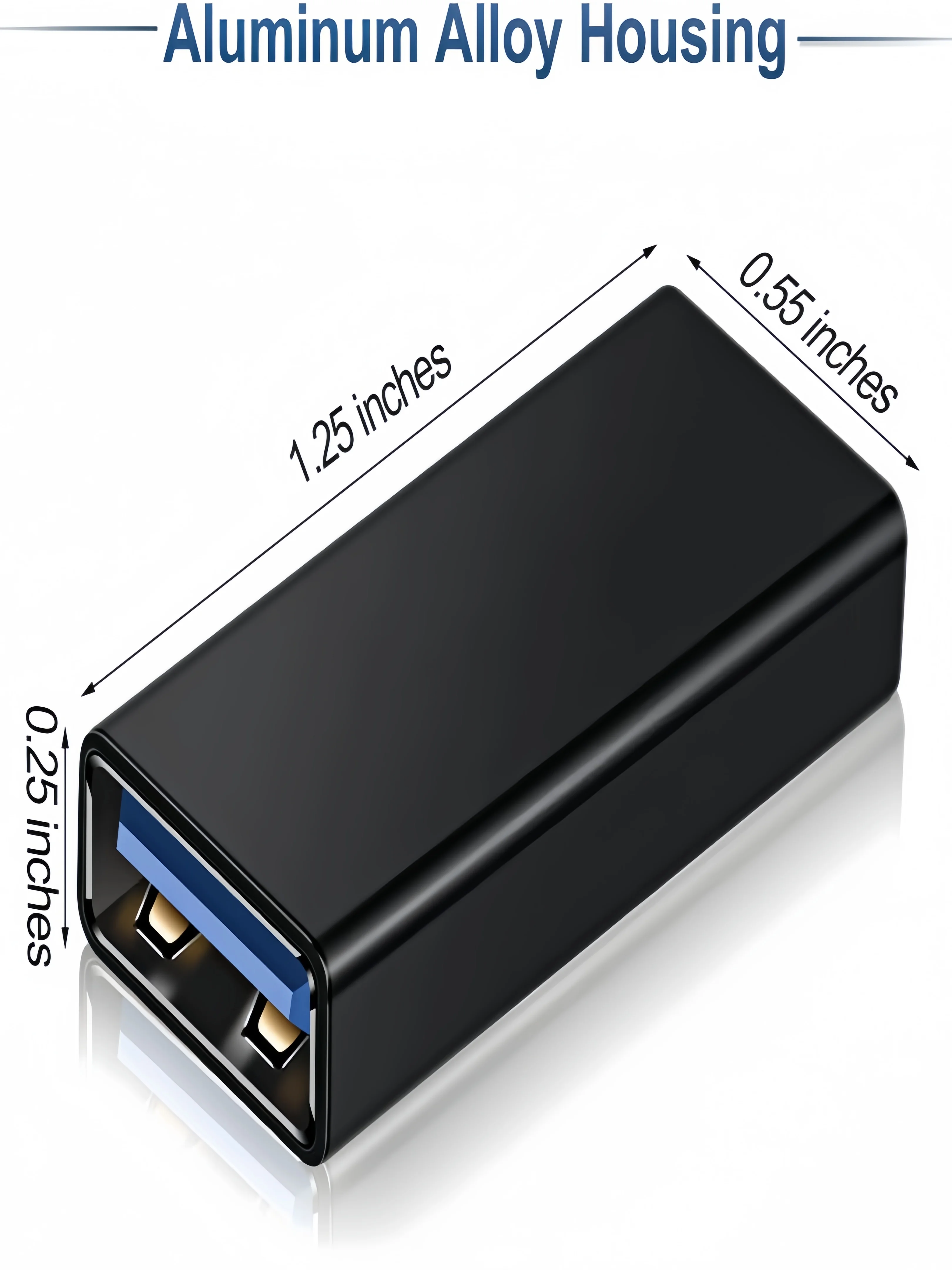 USB 암-암 어댑터(3팩), USB 3.0 - 타입-A 암 3.0 케이블 커플러, 2개의 수형 케이블 연결용