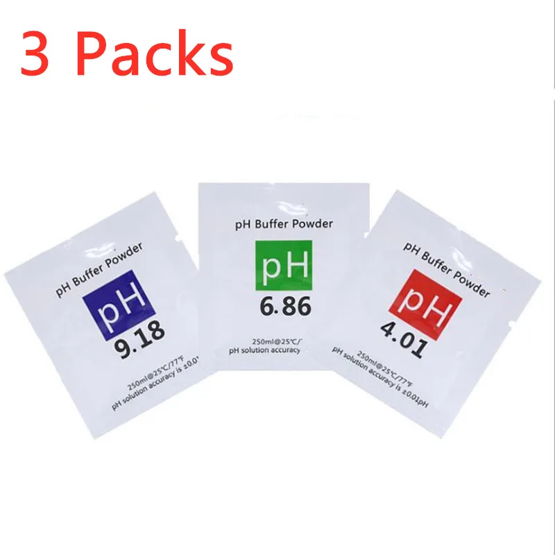 3pcs/lot PH er Powder Measure Calibration Solution ph4.01/ 6.86 /9.18 Calibration Point For PH Test Meter 50% off ph meter calibration powder,ph calibration solution,ph calibration powder