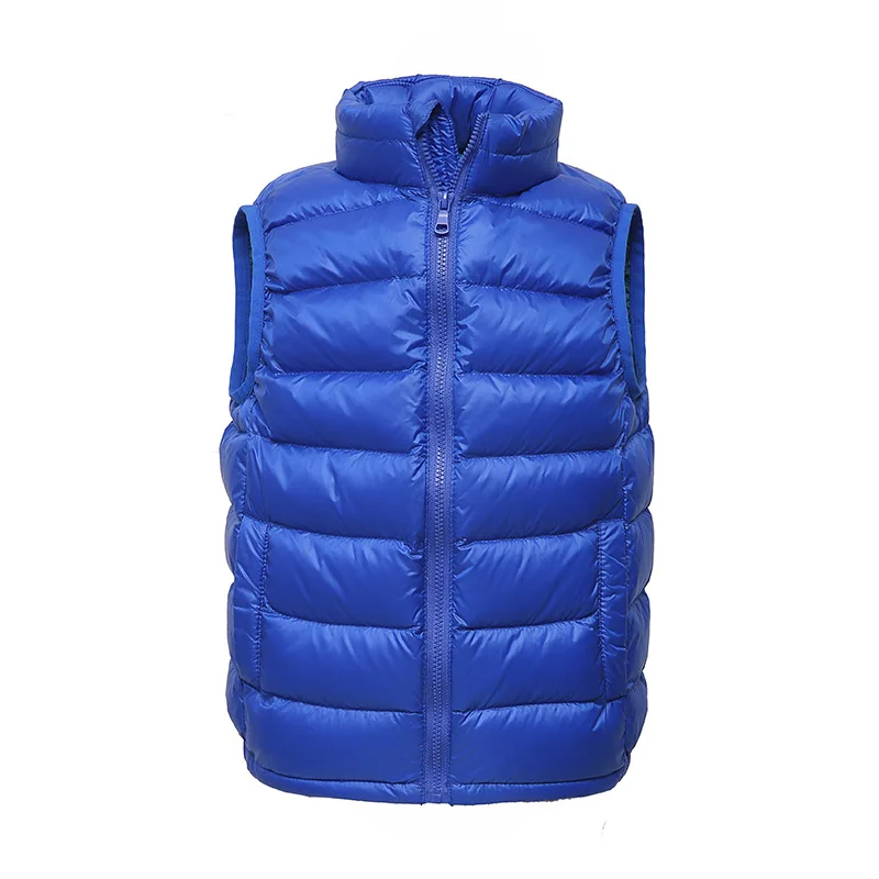 NEW Kids Vest Coat Autumn Winter Ultra Light White Duck Down Jackets for Boy Girl Sleeveless Waistcoats Kid Fluffy Warm Snowsuit