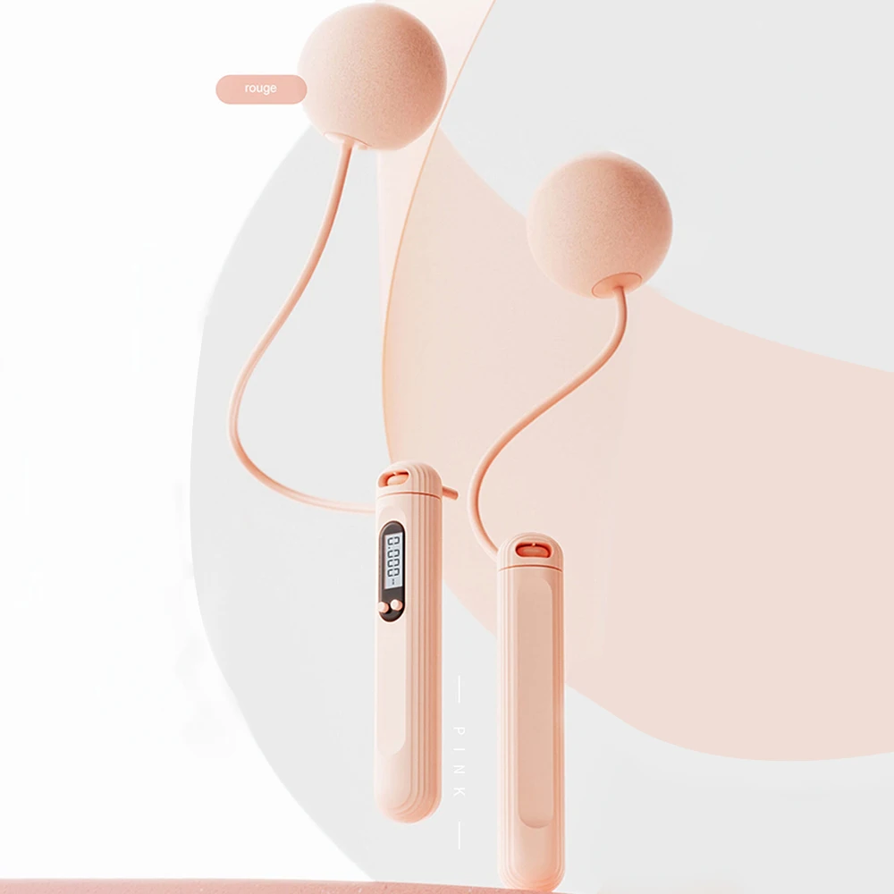 조정 가능한 편안한 그립 무선 줄넘기, 스포츠 줄넘기, 사일런트 베어링, 플라스틱 줄넘기, 피트니스, 1 개, 3 개, 5 개
