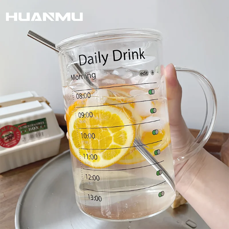 1000ml Water Mug HeatResistant Glass Cups For Girls Free Shipping