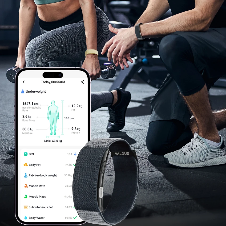 VALDUS 2026 Neues VITRO Smart-Armband ohne Bildschirm: EKG, SOS-Herzfrequenzmessung, Blutdruckmessung, Sport und Fitness – wasserdicht, bildschirmlos_voghion.com