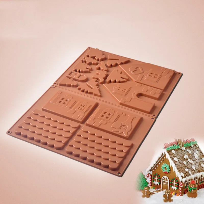 Christmas Gingerbread House Silicone Mold 4