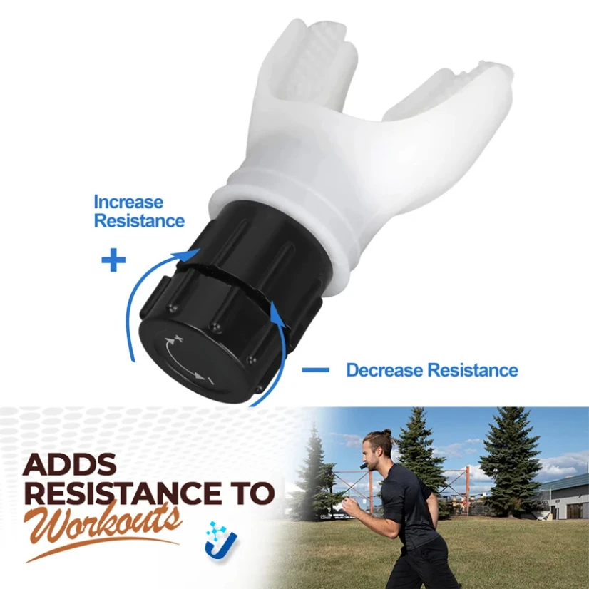 Breathing trainer breathing trainer lung flexer durable fitness exerciser increases lung capacity breath adjustable levels respiratory deep breath
