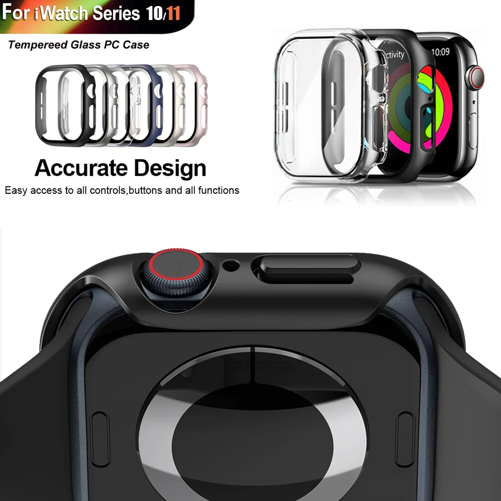 Premium Tempered Glass PC Case with Screen Protector