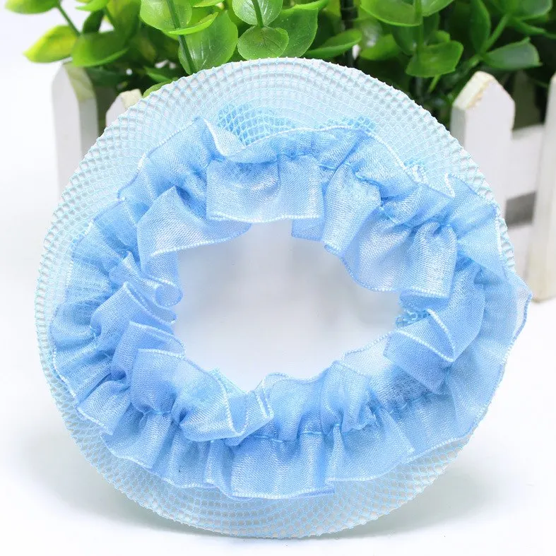 Bun Cover Snood Women Hair Net Ballet Dance Skating Crochet Fanchon Rhinestone Styling Headwear Accessories women hair net