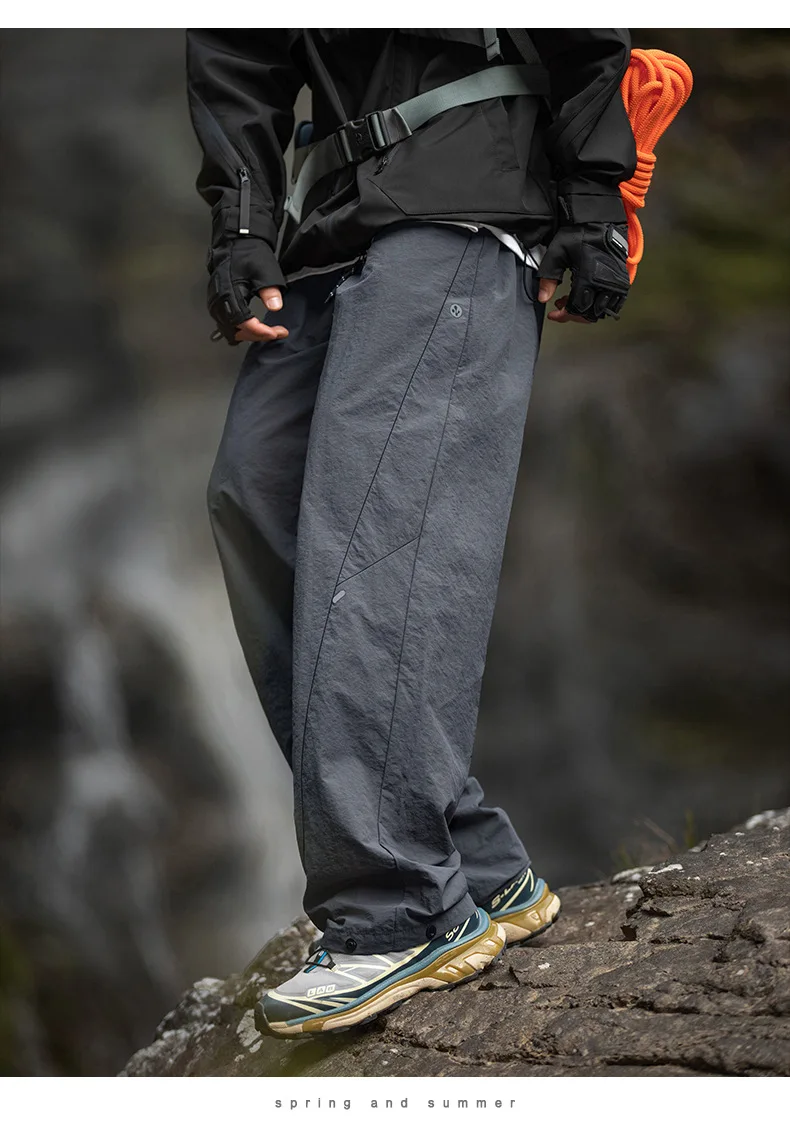 TFETTERS Brand Outdoors Men's Cargo Pants 2026 Spring Summer Outdoors Outing Casual Pants Man Watertight Baggy Riding Clothes