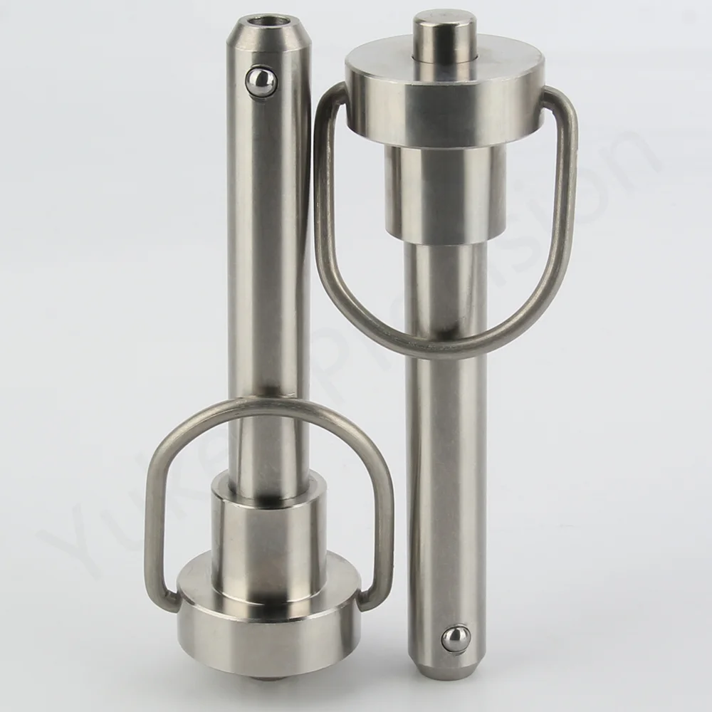 YK112 Factory Sale Large Stock Ball Lock Pin Stainless Steel Quick Release Pins With Ring Handle Dia 5/6/8/10/12/14/16/20/25mm
