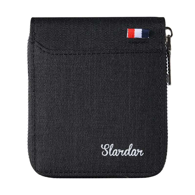 New Men's Short Zippered Wallet Small Purse Women's Card Holder Youth Student Trend