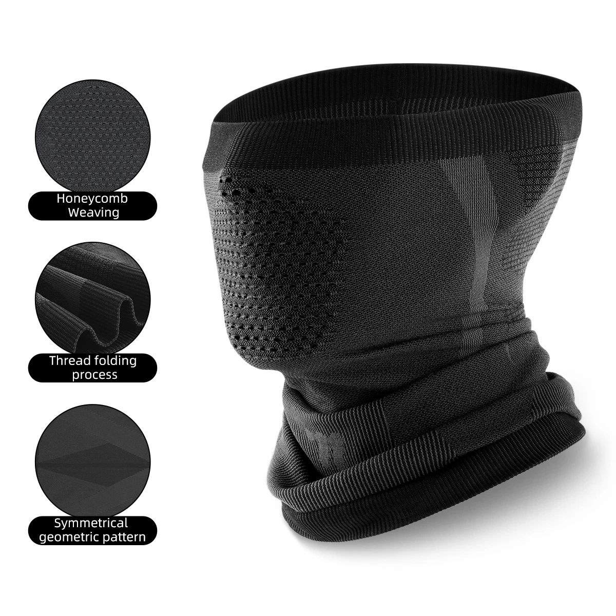 WEST BIKING Winter Atmungsaktiver Bequemer Thermo-Strickschal Gesichter Abdeckung Halswärmer Fahrrad Radfahren Ski Schal Wandermasken