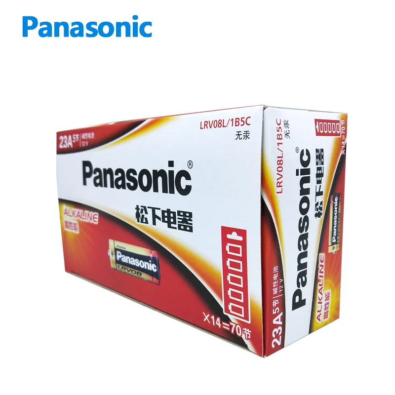 Panasonic 23A 12V Alkaline Battery 5 for Electric Roller Shutter Door Anti-theft Flasher Bell Pendant Lamp Remote Control