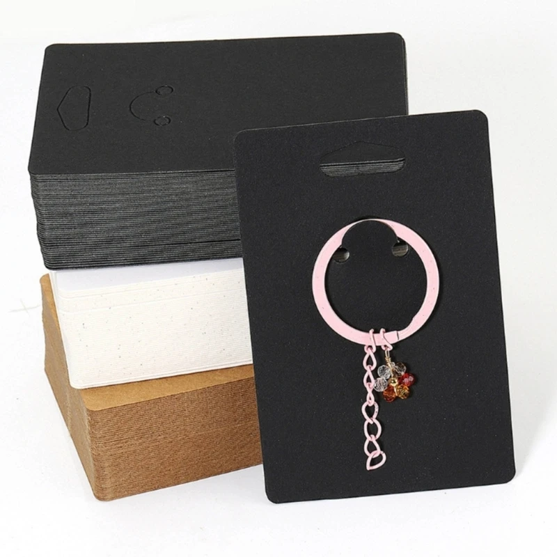 

Keychain Display Card Holder Self-Sealing Bag For Keyring Jewelry Paperboard Display Packaging Small Businesses Supplies