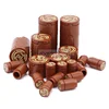 Marumine Blocks Wooden 100PCS Tile Round 2x2 Tree Stump Wood Grain MOC Building Bricks Part Assembly Compatible 14769pb196 98138 6