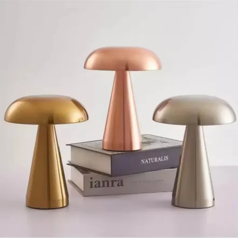 LED Table Lamp Touch Sensor Desktop Night Light Rechargeable Wireless Reading Lamp for Restaurant Hotel Bar Bedroom Decor Light
