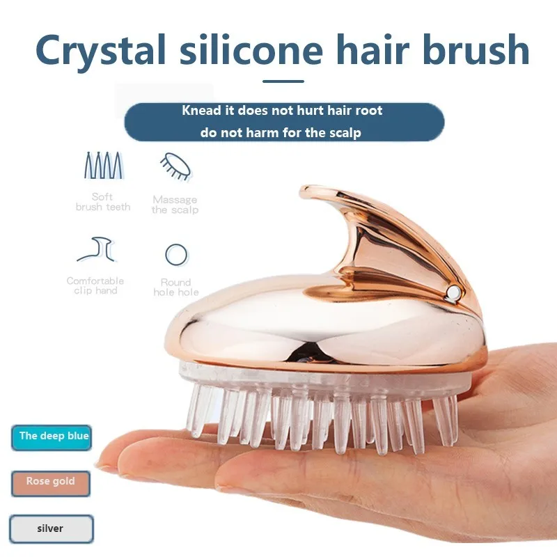 

Silicone Shampoo Scalp Hair Massager Shampoo Massage Comb Bath Massage Brush Scalp Massager Hair Shower Brush Hairdressing Tool