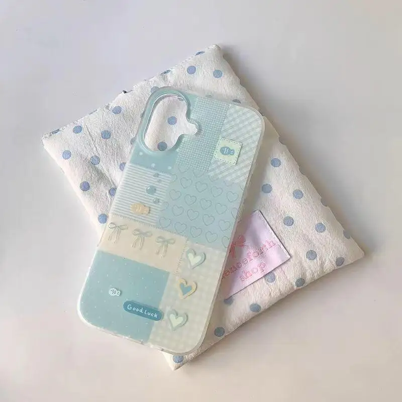 Pastel Blue 3D Fish Design Plastic Phone Case