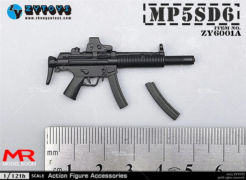 ZYTOYS ZY6001 ZY6002 ZY6003 ZY6008 1/12 Skala MP5 M4 AK47 P90 M1887 Soldat Gun Modell Szene Requisiten Fit 6'' Action Figur Körper – Detail 11