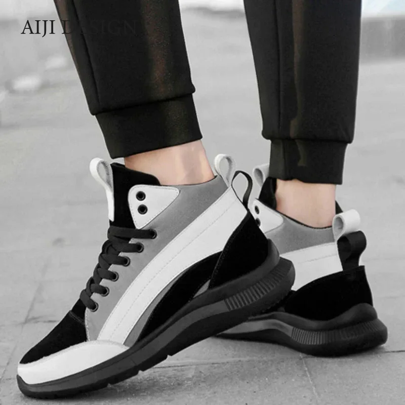 Sports Shoes Men Elevator Shoes Hidden Heels Heightening Shoes Increase Insole 10CM 8CM 6CM Optional