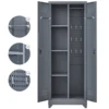 Metal Cleaning Tool Cabinet with Locking Door Tall Broom Tool Organizer and Storage Cabinets for Kitchen Pantry Office Shop 2