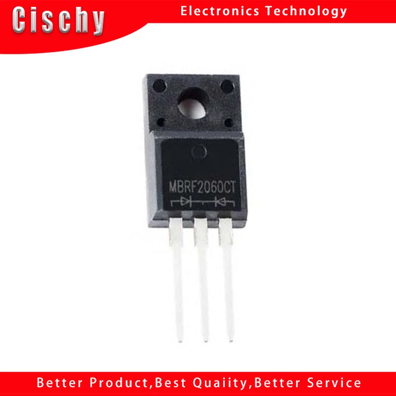 

10 шт. MBRF2060CT TO220 MBR2060 MBRF2060 20A 60V TO-220F