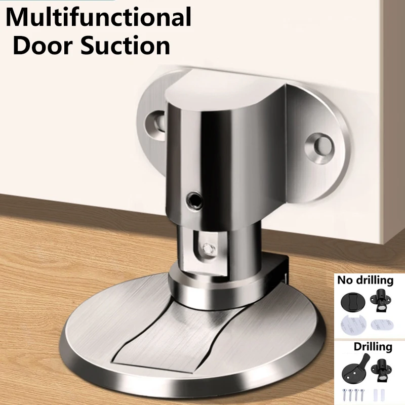 Adjustable Door Stop Anticollision Household Invisible Door Suction