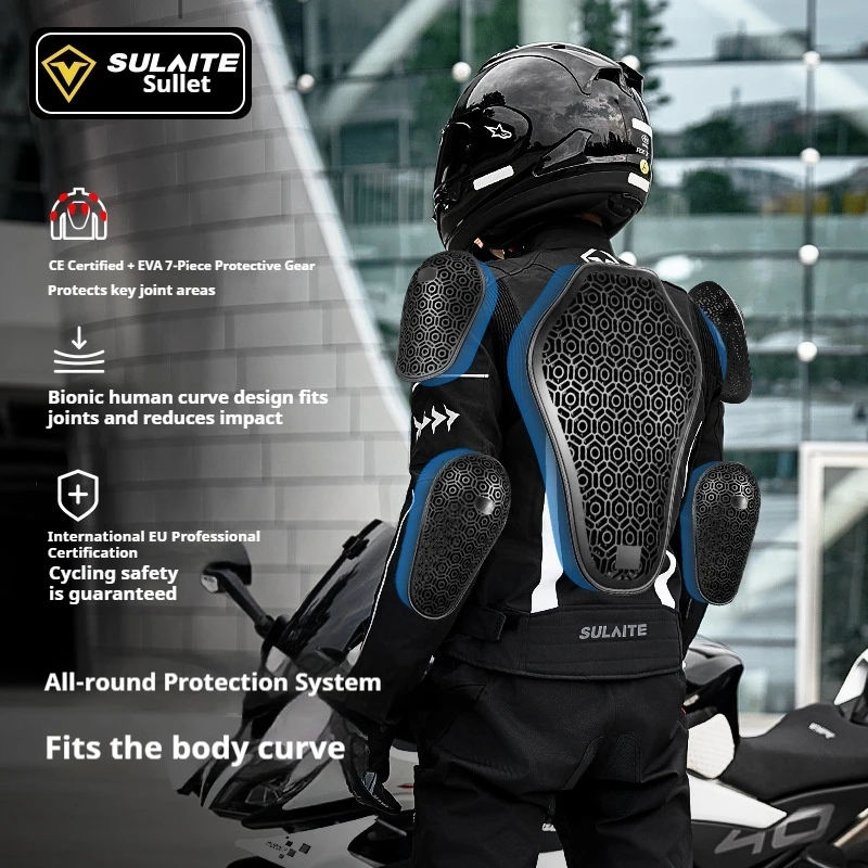 SULAITE 겨울 성인용 오토바이 라이딩 슈트 투인원 세트 탈부착 라이너 방수 방풍 보온 안티폴 라이더용