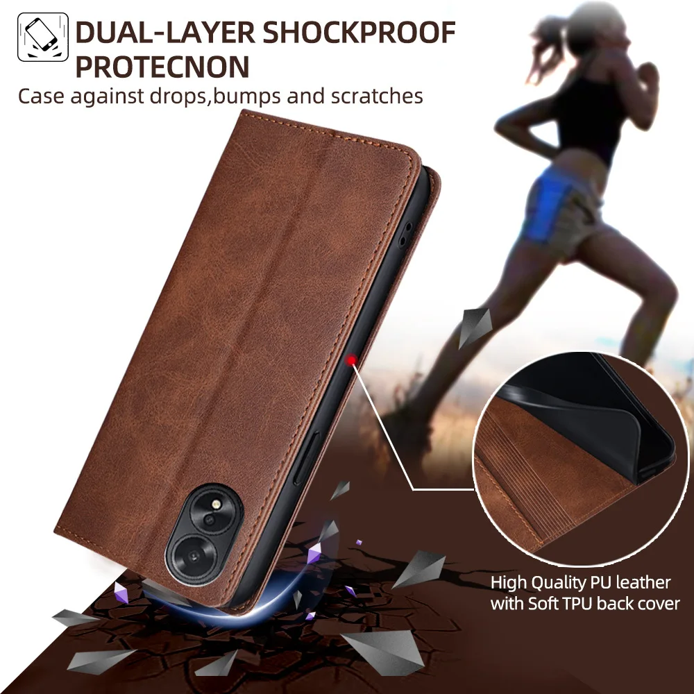 Leather Business Flip Phone Case - Elegant and Durable Cover