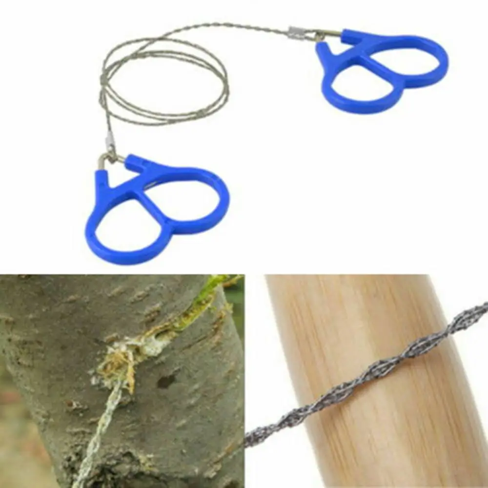 Stainless Steel Outdoor Camping Emergency Survival Pocket Rope Wire Chain Saw Survival Equipment
